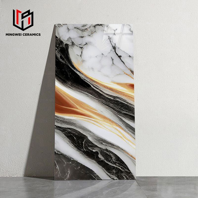 Renkli sırlı cilalı altın karolar