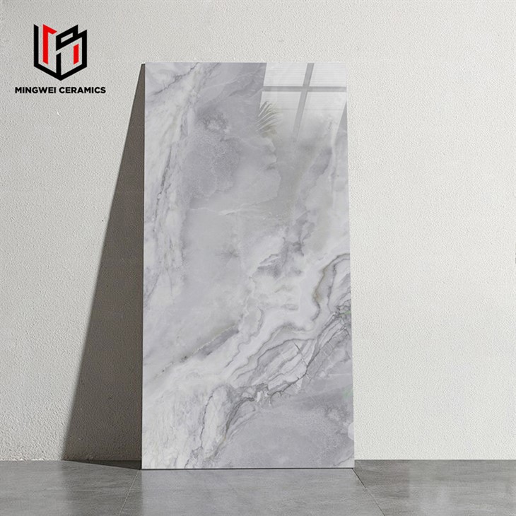 Saf gri parlak seramik karo